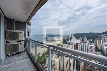 Varanda de kitnet/studio para alugar com 1 quarto, 64m² em Pompéia, Santos