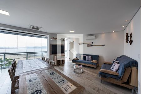 Sala de apartamento para alugar com 1 quarto, 75m² em Pompéia, Santos