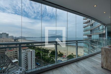 Varanda de apartamento para alugar com 1 quarto, 75m² em Pompéia, Santos