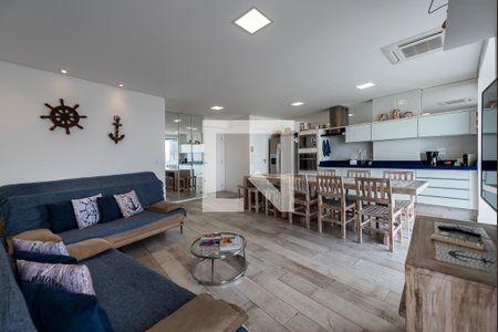 Sala de apartamento para alugar com 1 quarto, 75m² em Pompéia, Santos