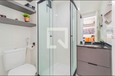 Banheiro de apartamento para alugar com 1 quarto, 27m² em Vila Dom Pedro I, São Paulo