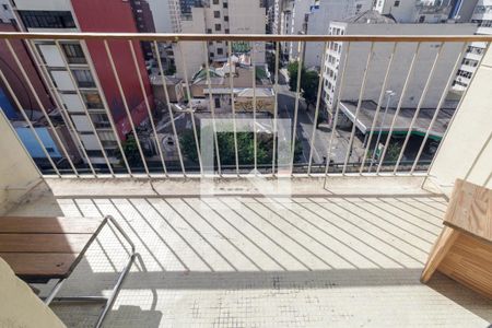 Varanda da Sala de apartamento à venda com 1 quarto, 65m² em Vila Buarque, São Paulo