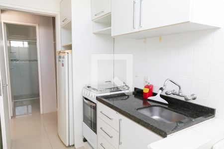 Cozinha e Área de Serviço de kitnet/studio para alugar com 1 quarto, 34m² em Centro Histórico, Porto Alegre