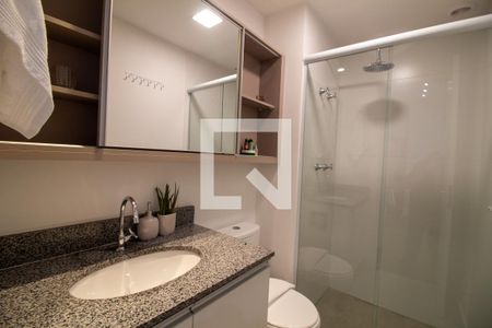 Banheiro de apartamento para alugar com 1 quarto, 37m² em Santo Amaro, São Paulo