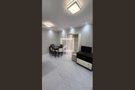 Detalhe Sala de apartamento para alugar com 2 quartos, 69m² em Pompéia, Santos
