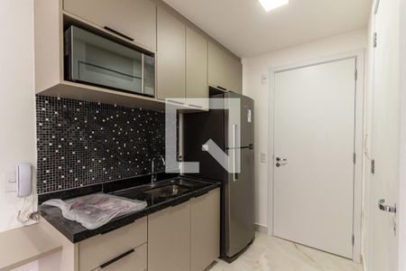 Cozinha de kitnet/studio para alugar com 1 quarto, 27m² em Vila Buarque, São Paulo