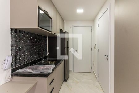 Cozinha de kitnet/studio para alugar com 1 quarto, 27m² em Vila Buarque, São Paulo