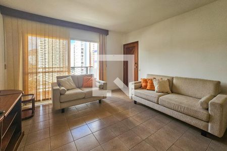 Sala de apartamento para alugar com 3 quartos, 120m² em Barra Funda, Guarujá