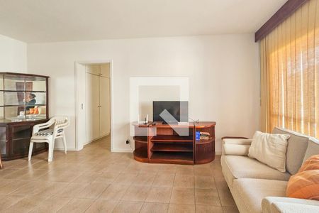 Sala de apartamento para alugar com 3 quartos, 120m² em Barra Funda, Guarujá
