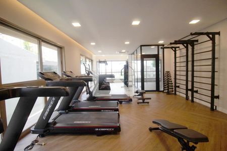 Studio para alugar com 26m², 1 quarto e sem vaga Studio para alugar com 26m², 1 quarto e sem vagaÁrea comum - Academia