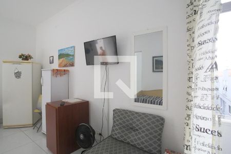 Sala e Quarto de kitnet/studio para alugar com 1 quarto, 30m² em Ponta da Praia, Santos