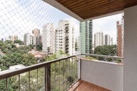 Sacada de apartamento à venda com 1 quarto, 50m² em Indianópolis, São Paulo