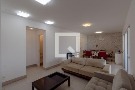 Sala de apartamento para alugar com 3 quartos, 132m² em Vila Luis Antônio, Guarujá