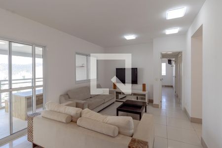 Sala de apartamento para alugar com 3 quartos, 132m² em Vila Luis Antônio, Guarujá