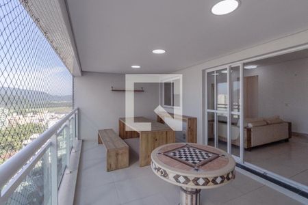 Varanda da Sala de apartamento para alugar com 3 quartos, 132m² em Vila Luis Antônio, Guarujá