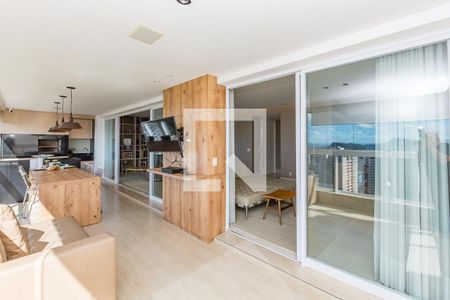 Varanda da Sala de apartamento à venda com 3 quartos, 193m² em Vale do Sereno, Nova Lima