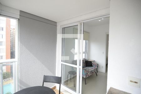 Varanda da Sala de apartamento para alugar com 1 quarto, 38m² em Vila Mariana, São Paulo