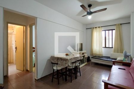 Sala de apartamento para alugar com 1 quarto, 48m² em Vila Tupi, Praia Grande