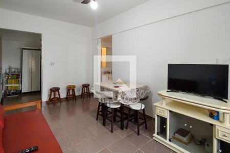 Sala de apartamento para alugar com 1 quarto, 48m² em Vila Tupi, Praia Grande