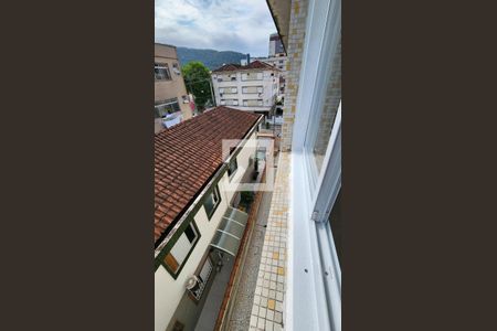 Vista da Sala de apartamento para alugar com 2 quartos, 60m² em Campo Grande, Santos