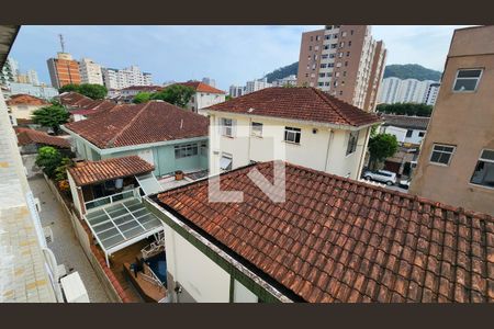 Vista da Sala de apartamento para alugar com 2 quartos, 60m² em Campo Grande, Santos