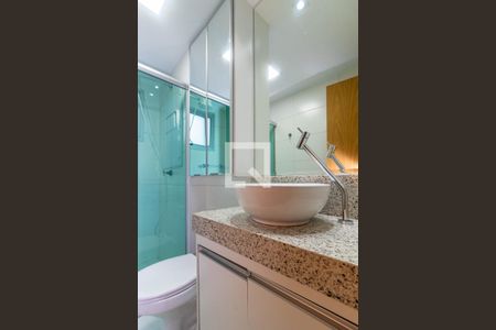 Banheiro do Quarto 1  de apartamento à venda com 3 quartos, 82m² em Ipiranga, Belo Horizonte