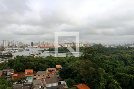 Vista de apartamento para alugar com 2 quartos, 52m² em Santo Antônio 2, Guarujá