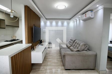 Sala de apartamento para alugar com 2 quartos, 52m² em Santo Antônio 2, Guarujá