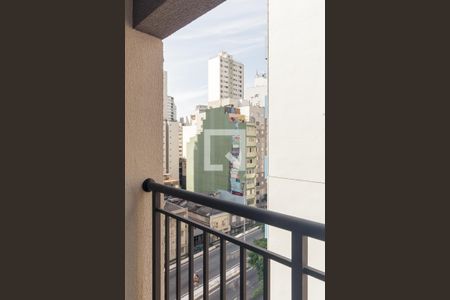 Varanda de kitnet/studio para alugar com 1 quarto, 26m² em Vila Buarque, São Paulo