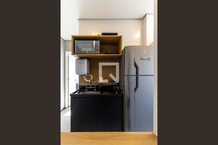 Cozinha de apartamento à venda com 1 quarto, 32m² em Santa Cecília, São Paulo