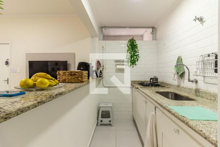 Cozinha de kitnet/studio à venda com 1 quarto, 33m² em Vila Buarque, São Paulo