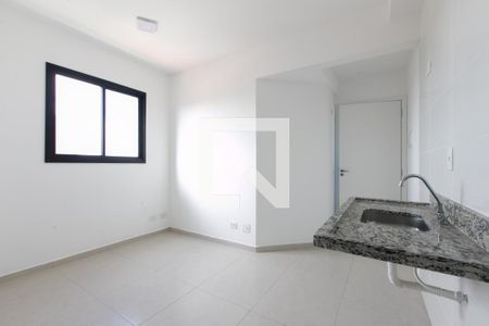 Sala / Cozinha de apartamento para alugar com 1 quarto, 27m² em Vila Curuçá, São Paulo