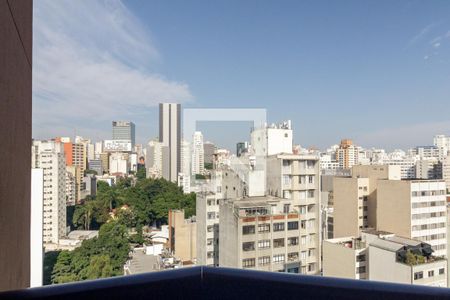 Varanda da Sala de apartamento para alugar com 1 quarto, 33m² em Vila Buarque, São Paulo