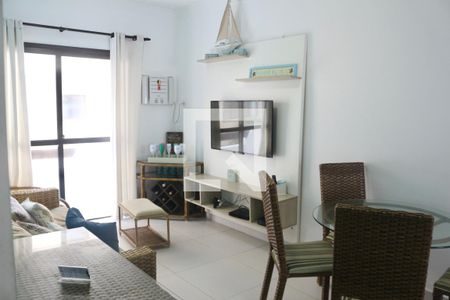 Sala de apartamento para alugar com 2 quartos, 60m² em Jardim Vitoria, Guarujá