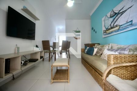 Sala de apartamento para alugar com 2 quartos, 60m² em Jardim Vitoria, Guarujá