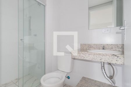 Banheiro de kitnet/studio para alugar com 1 quarto, 28m² em Vila Prudente, São Paulo