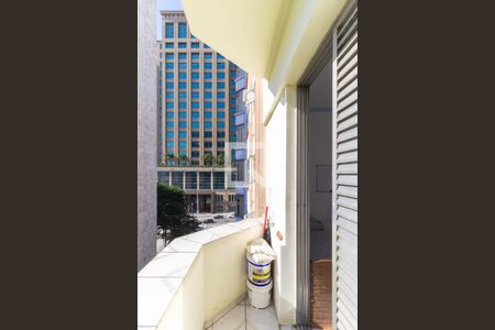 varanda de apartamento à venda com 1 quarto, 39m² em Centro Histórico de São Paulo, São Paulo