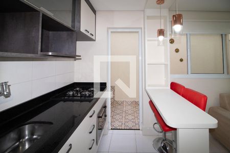 Cozinha de kitnet/studio para alugar com 1 quarto, 32m² em Vila Leonor, São Paulo