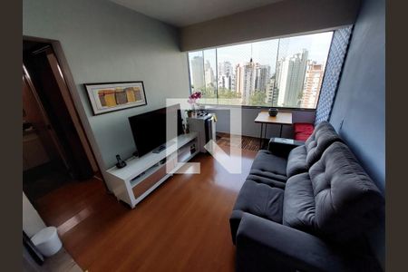 Sala de apartamento para alugar com 1 quarto, 38m² em Paraíso do Morumbi, São Paulo