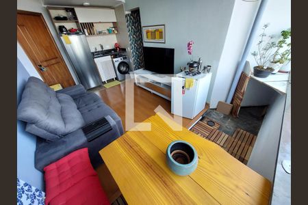 Sala/Cozinha de apartamento à venda com 1 quarto, 38m² em Paraíso do Morumbi, São Paulo