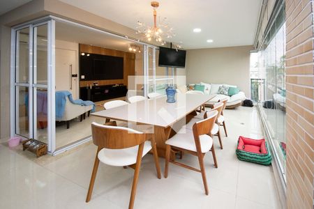Varanda gourmet de apartamento à venda com 3 quartos, 134m² em Jardim Taquaral, São Paulo