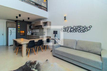 Sala de apartamento à venda com 1 quarto, 59m² em Azenha, Porto Alegre