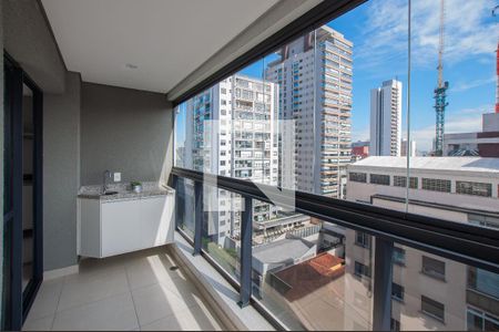 Varanda da Sala de apartamento para alugar com 2 quartos, 58m² em Pinheiros, São Paulo