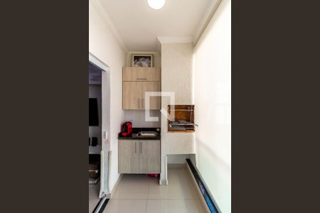 Varanda Sala - Churrasqueira  de casa de condomínio à venda com 2 quartos, 125m² em Vila Granada, São Paulo