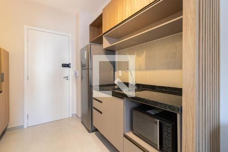 Cozinha de kitnet/studio para alugar com 1 quarto, 24m² em Vila Olímpia, São Paulo