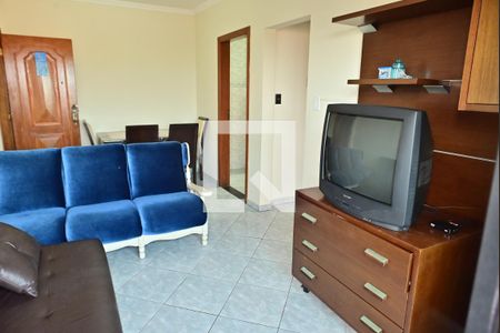 sala de apartamento para alugar com 1 quarto, 52m² em Maracanã, Praia Grande