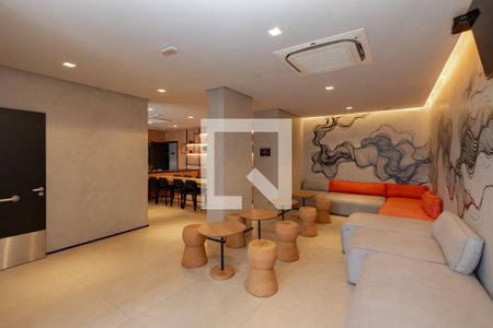 Área comum - Salão de festas de kitnet/studio à venda com 1 quarto, 22m² em Jardim das Acácias, São Paulo