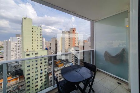 kitnet varanda de kitnet/studio para alugar com 1 quarto, 22m² em Sé, São Paulo