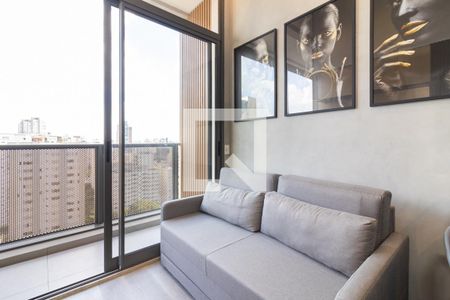 Sala de apartamento à venda com 1 quarto, 37m² em Moema, São Paulo