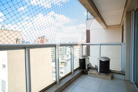 Varanda da Sala/Área de Serviço de apartamento à venda com 1 quarto, 35m² em Consolação, São Paulo